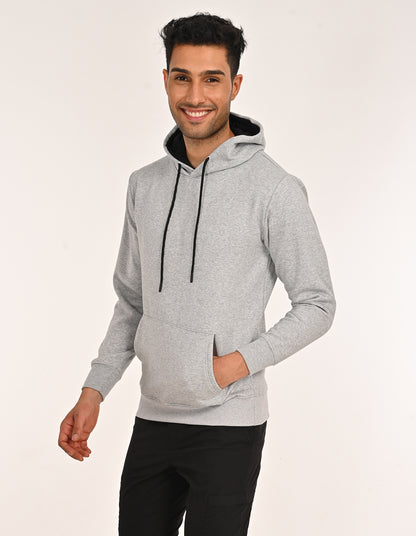 Stylofy Men Regular Fit Cotton Hoodies ( Gray )