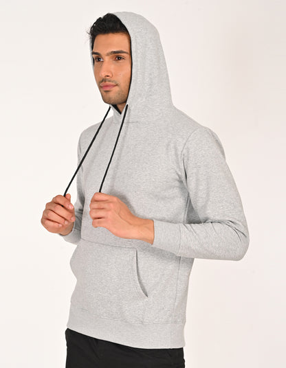 Stylofy Men Regular Fit Cotton Hoodies ( Gray )