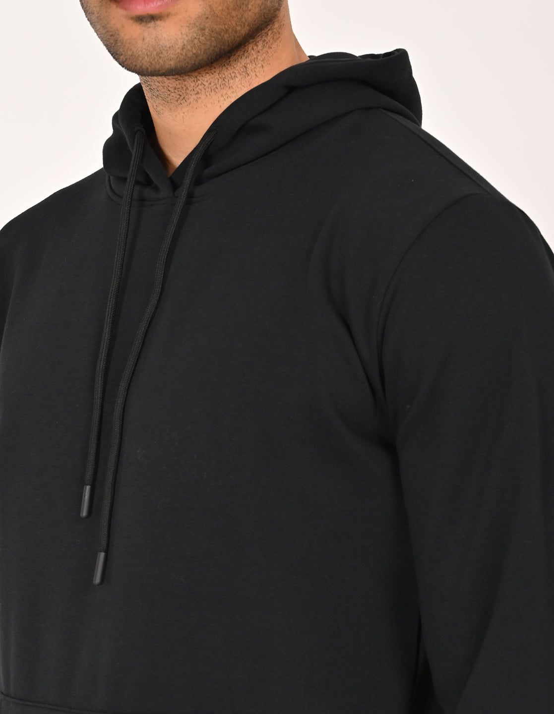 Stylofy Men Regular Fit Cotton Hoodies ( Black )