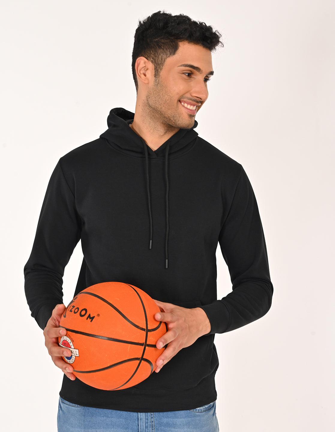 Stylofy Men Regular Fit Cotton Hoodies ( Black )