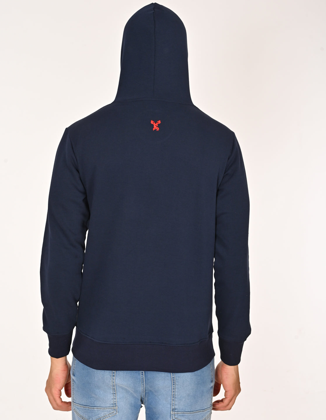 Stylofy Men Regular Fit Cotton Hoodies ( Navy Blue )