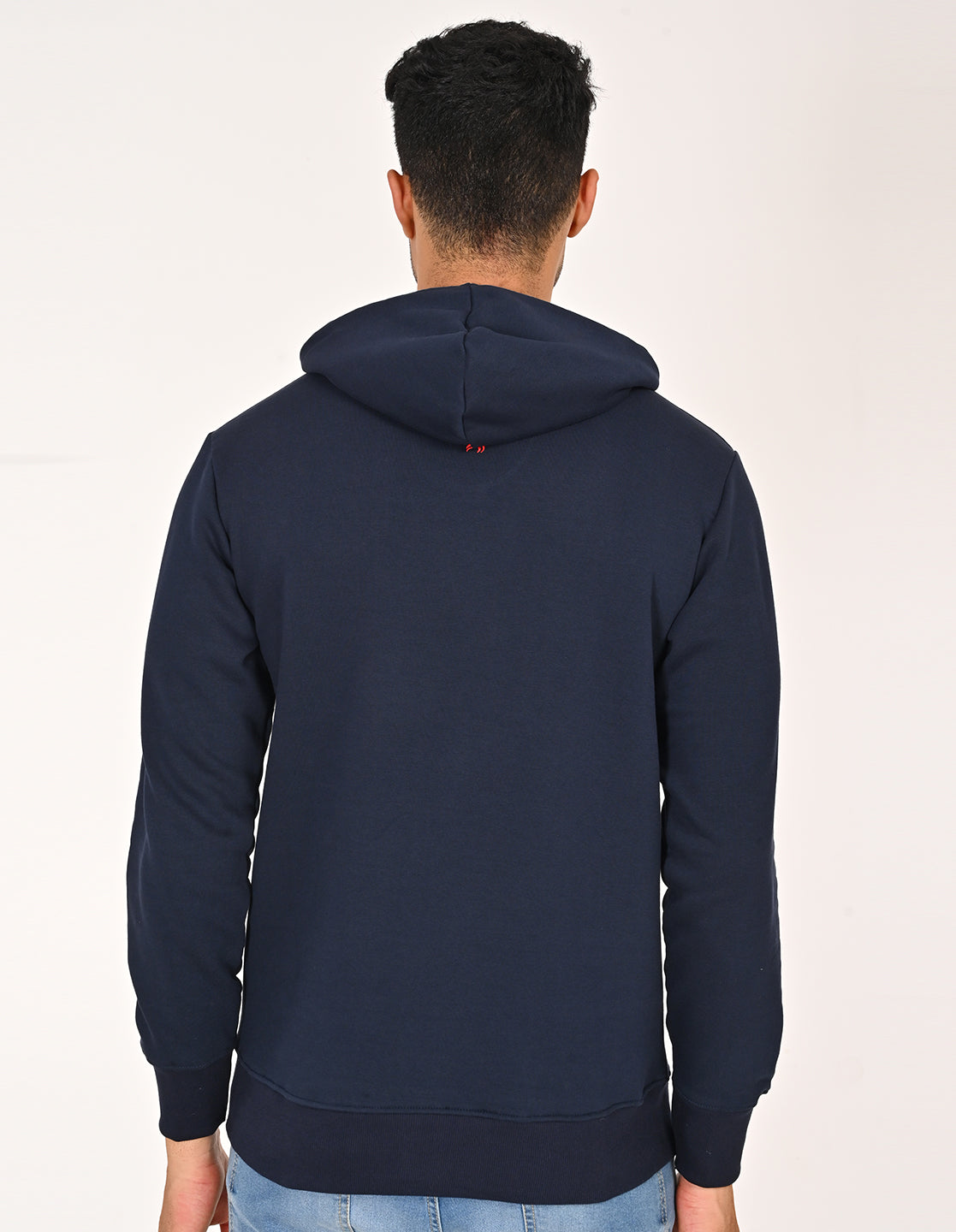 Stylofy Men Regular Fit Cotton Hoodies ( Navy Blue )