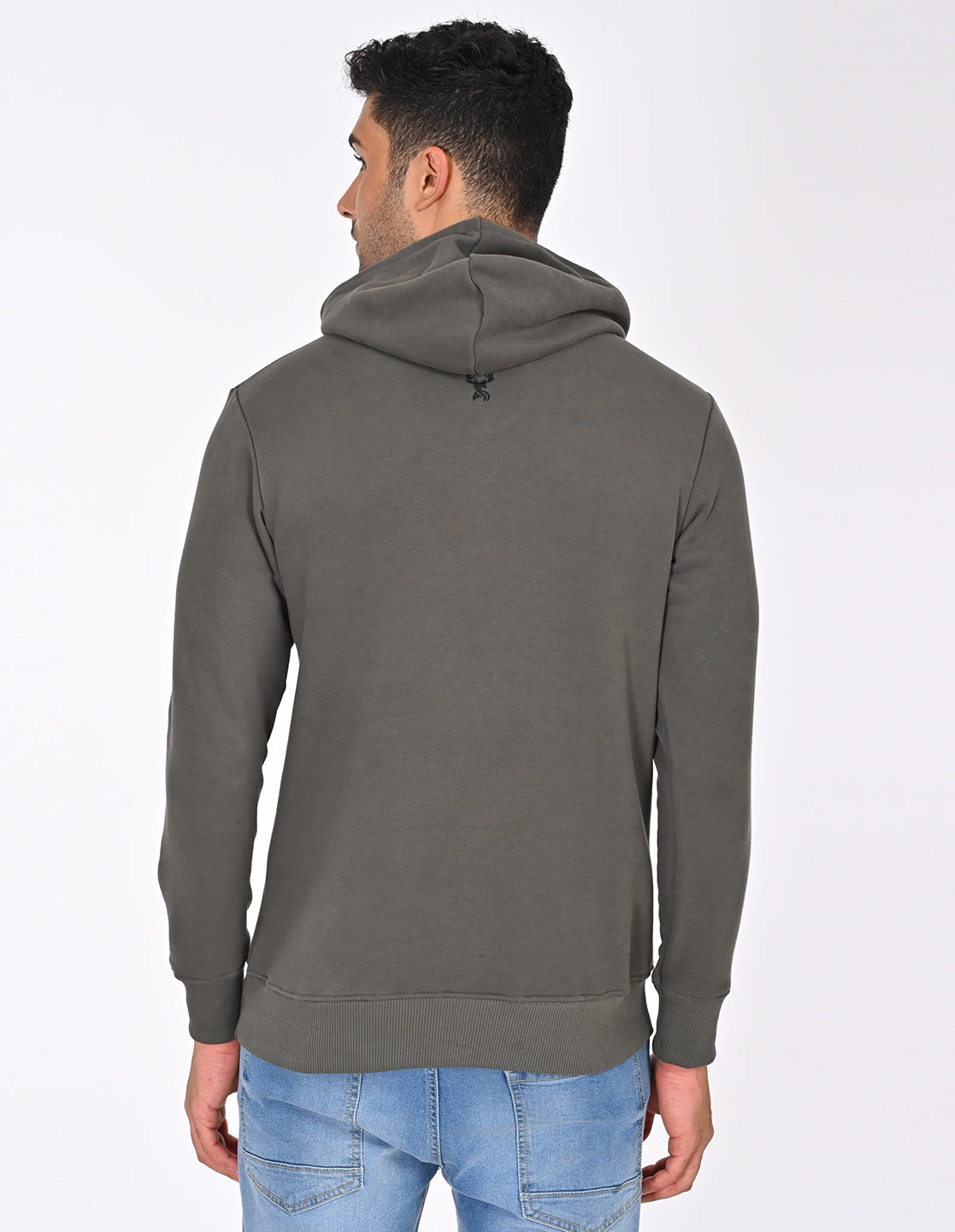 Stylofy Men Regular Fit Cotton Hoodies ( Olive )