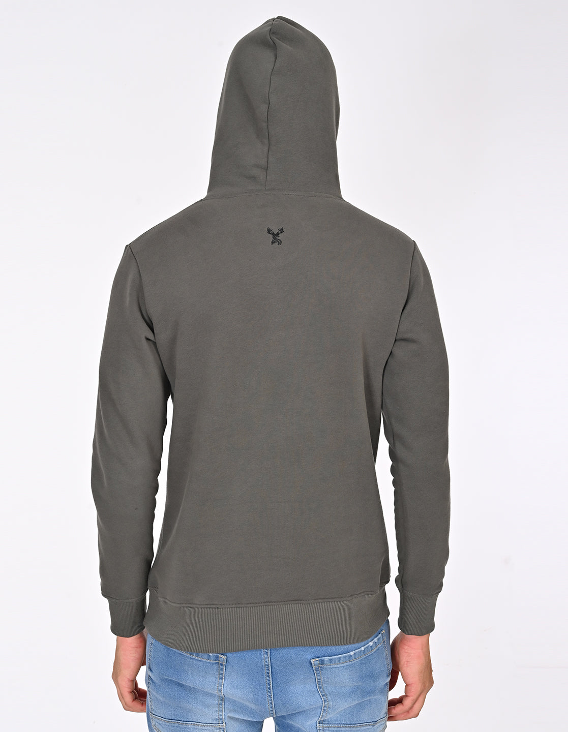 Stylofy Men Regular Fit Cotton Hoodies ( Olive )